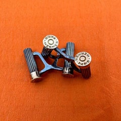 Vintage Hermès Shotgun Shell Cufflinks - Made in France - Rare Cufflinks