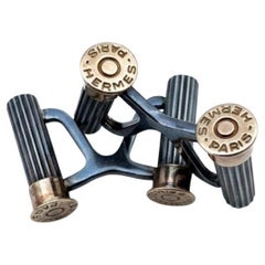 Vintage Hermès Shotgun Shell Cufflinks - Made in France - Rare Cufflinks