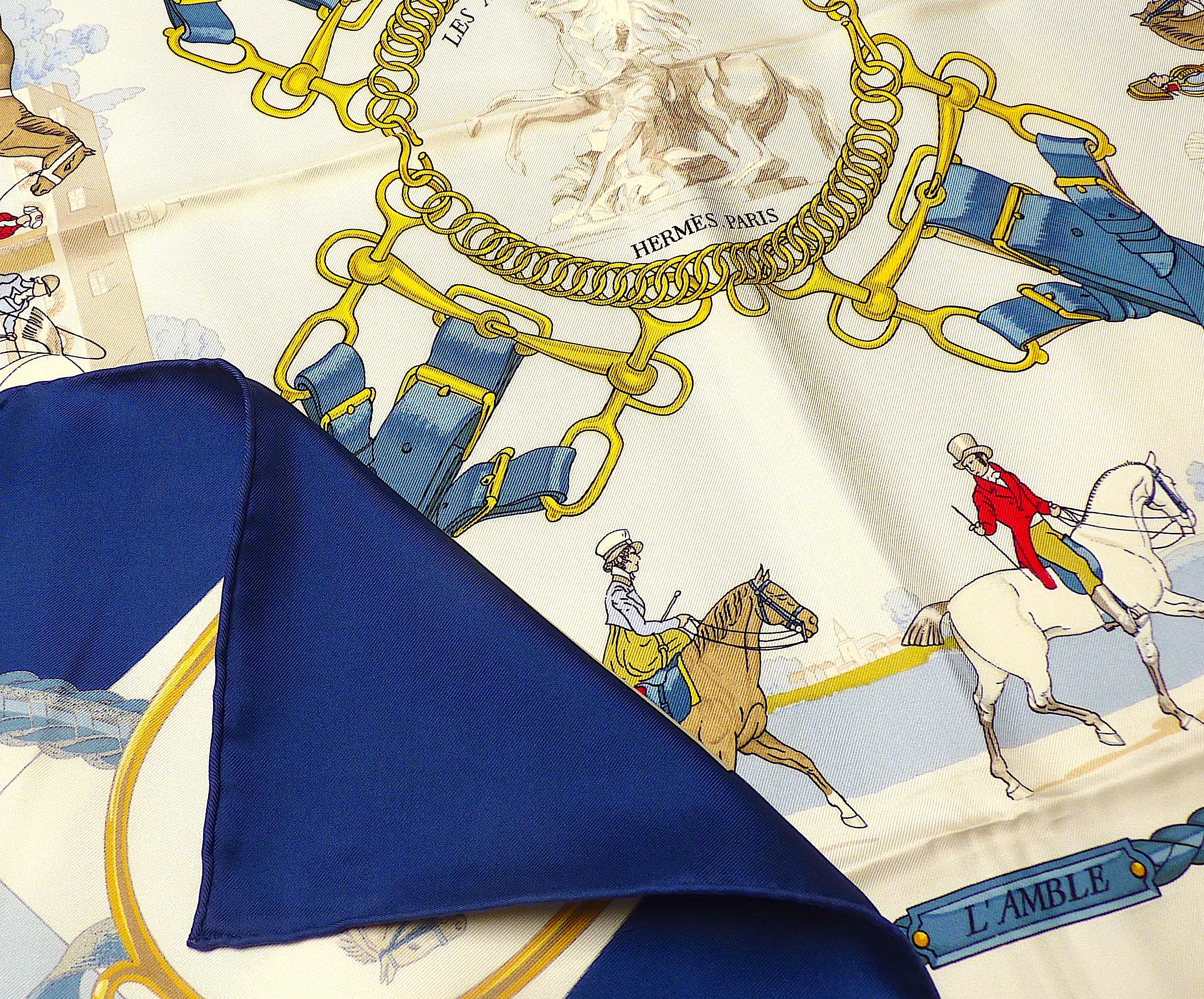 Sciarpa di seta Hermes vintage 35