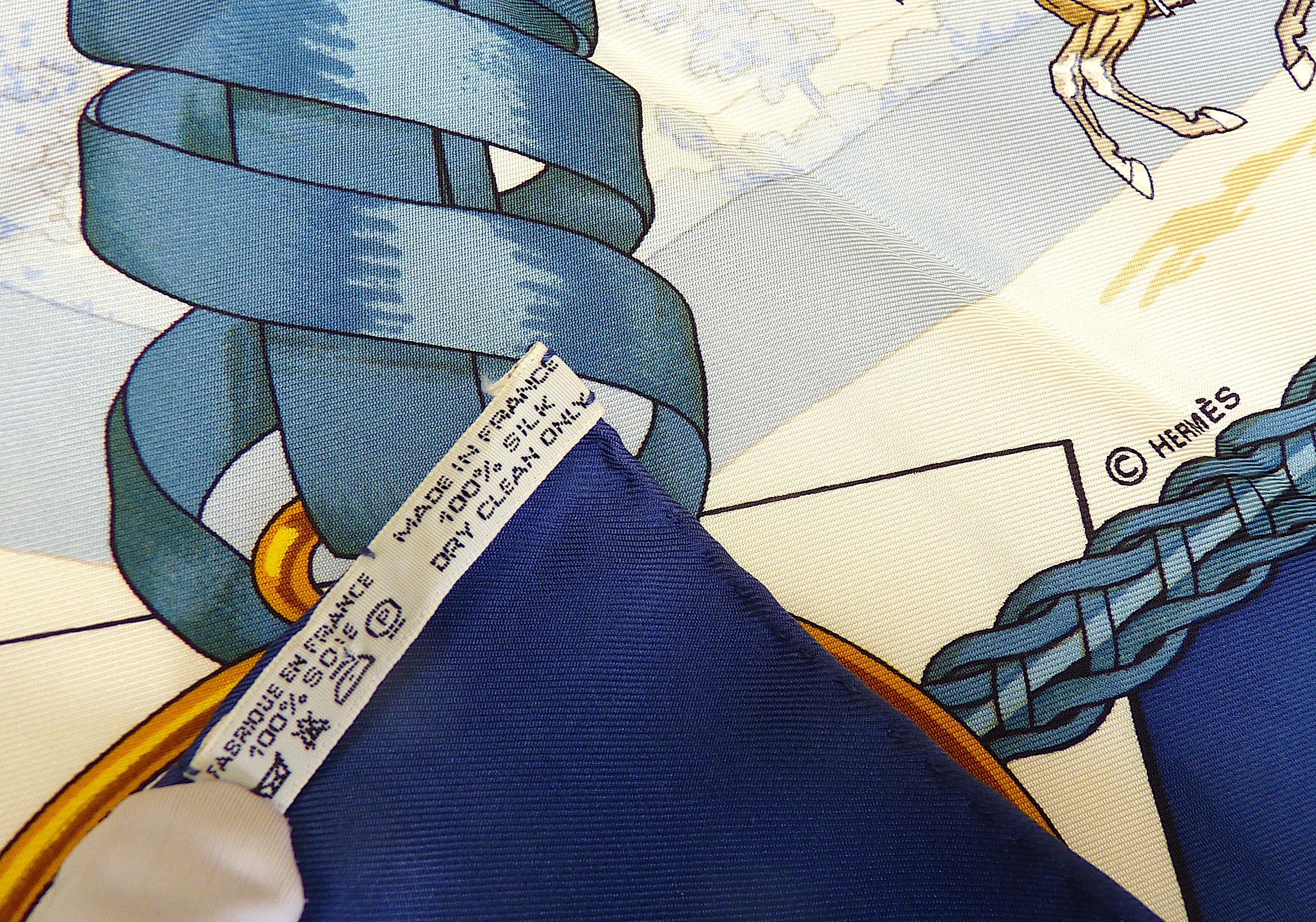 Sciarpa di seta Hermes vintage 35