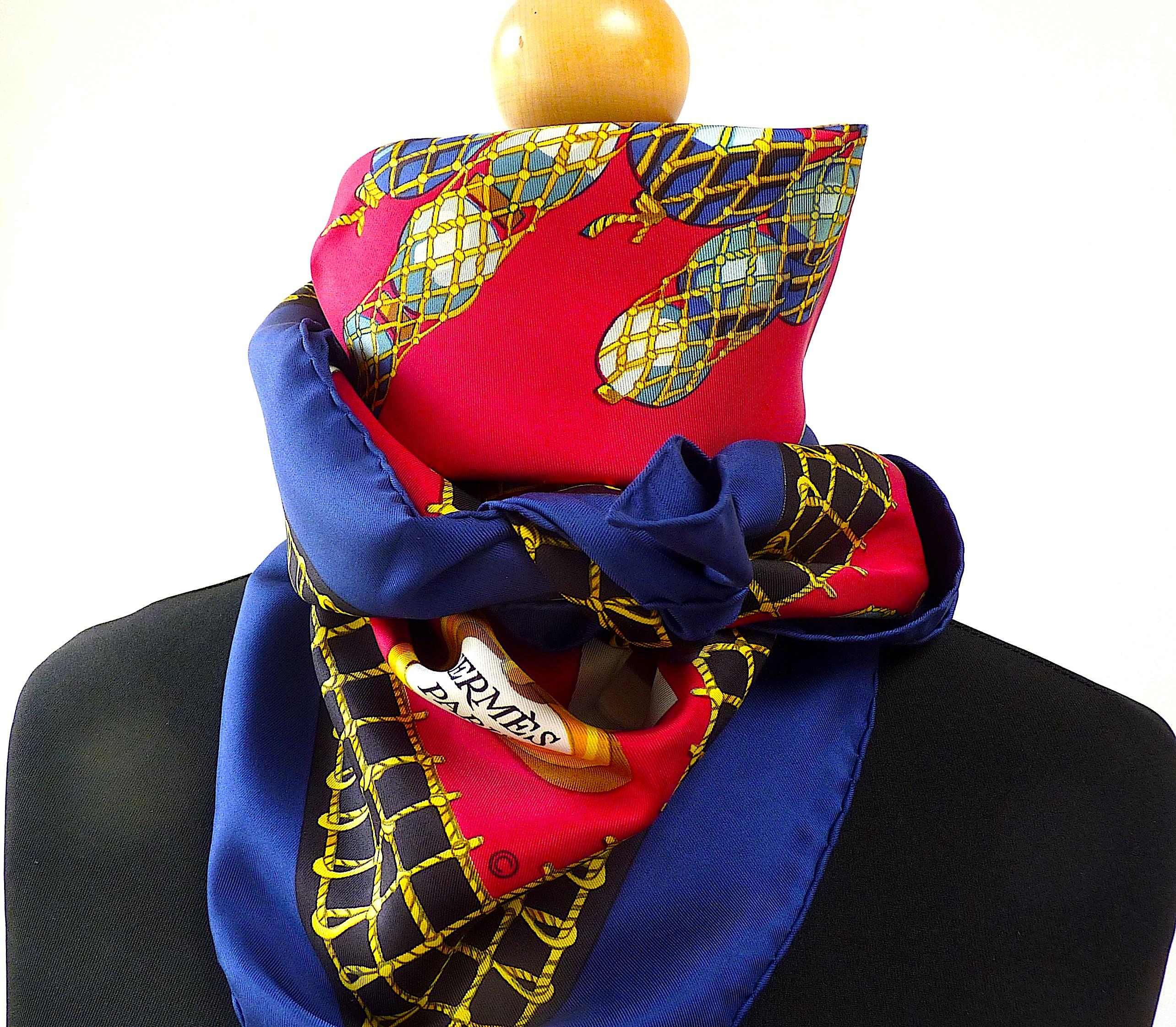 Vintage Hermes Silk Scarf 35