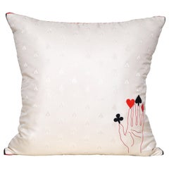 Vintage Hermès Silk Scarf and Irish Linen Cushion Pillow