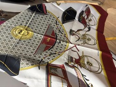Vintage Hermes Silk Scarf "Les Voitures en Transformatiom"