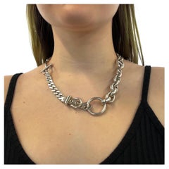 Vintage Hermes Silver Pele Mele Necklace