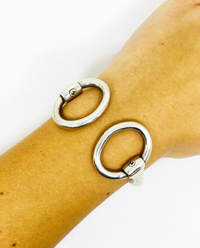 Vintage Hermès Sterling Silver Bangle Bracelet at 1stDibs vintage