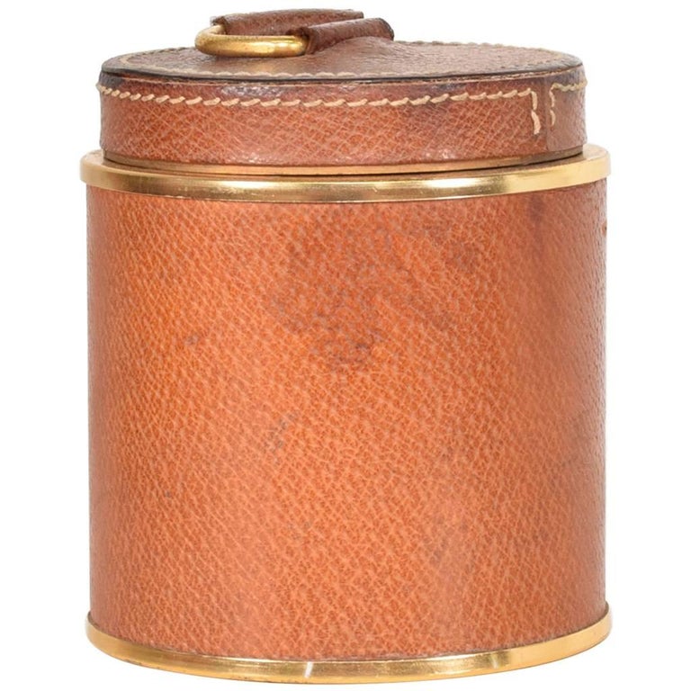 cigarette holder leather brass 1950s italy hermès pen silver hermes glass furniture barware