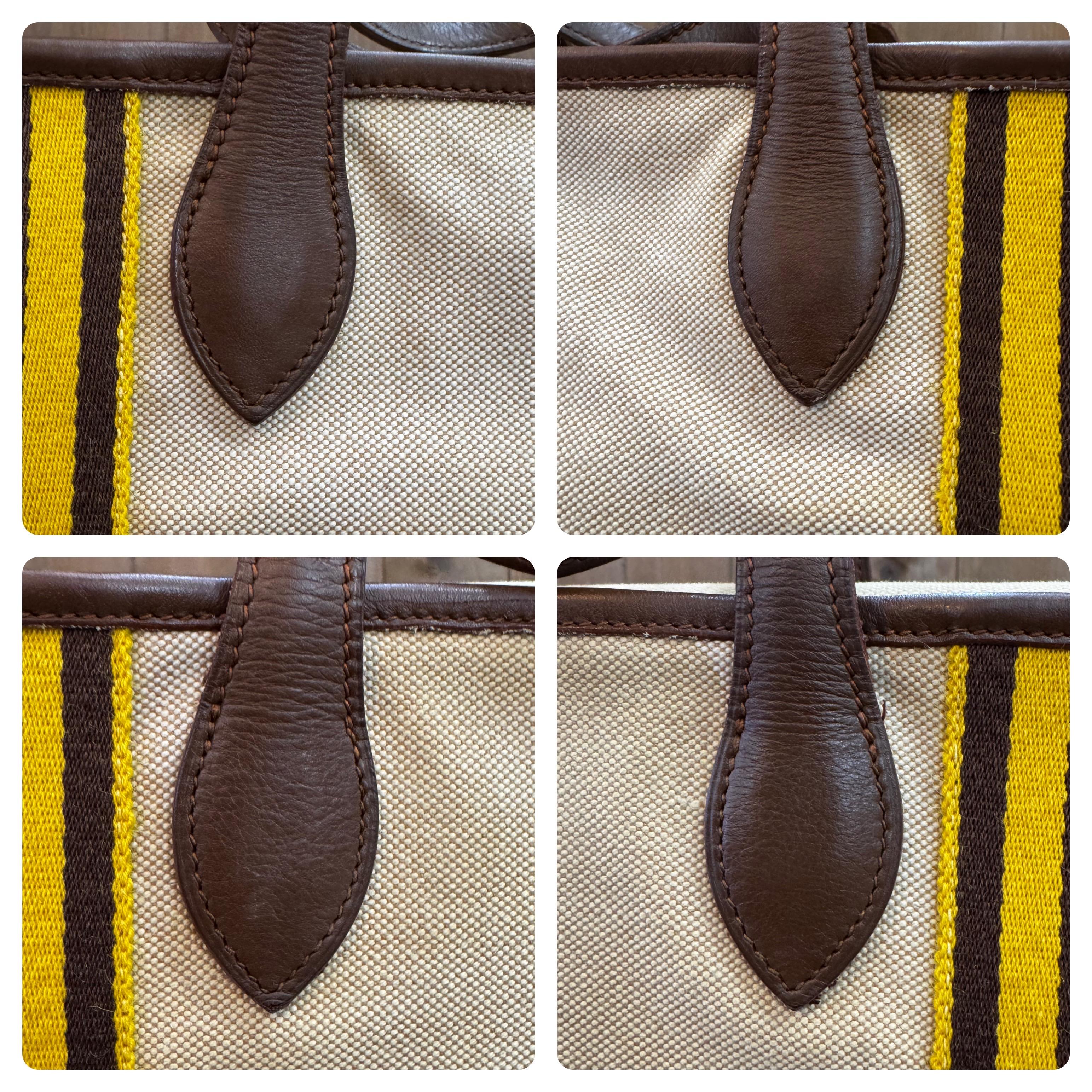 Vintage HERMES Sac de voyage en toile de veau XL en vente 1