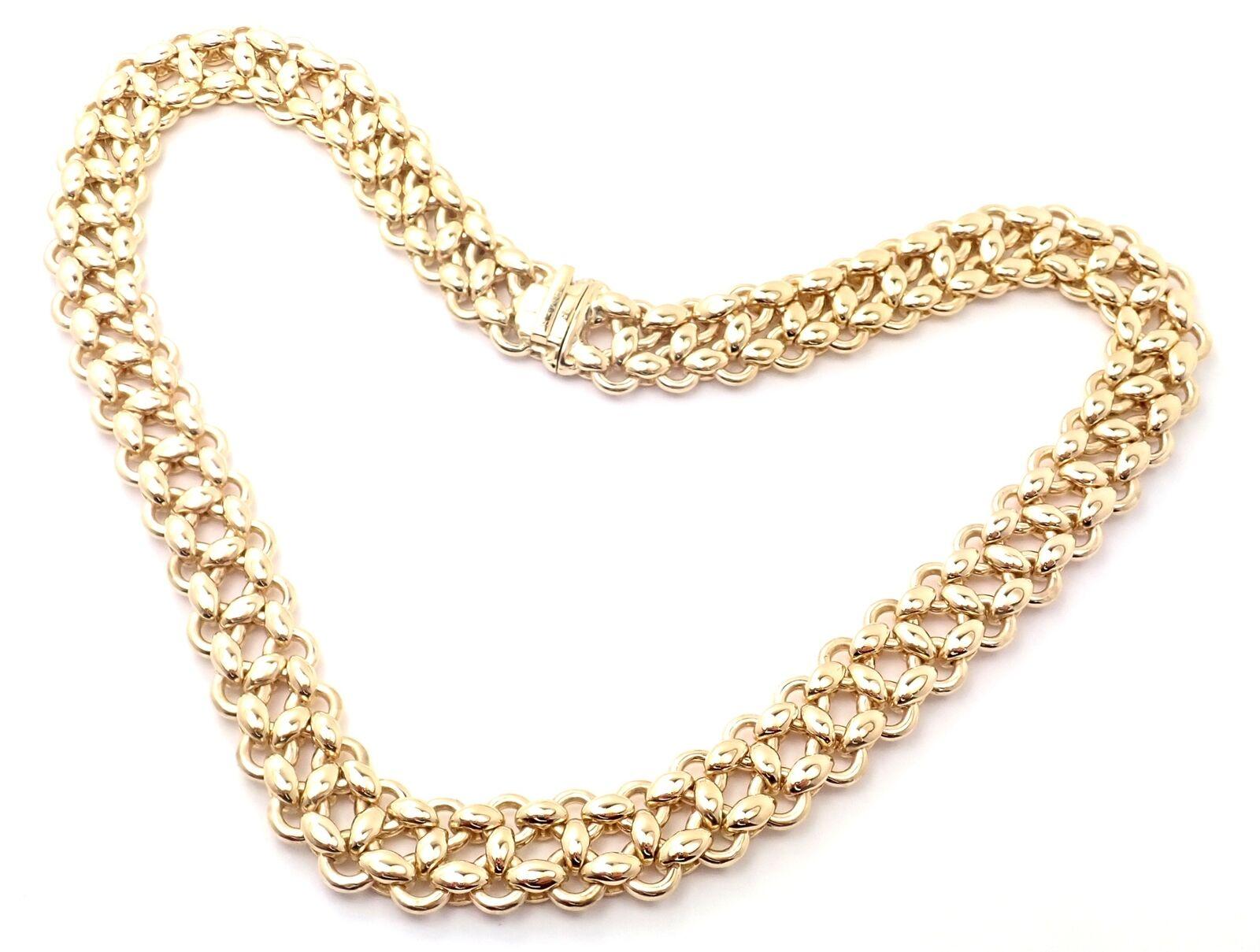 18k Yellow Gold Vintage Link Necklace by Hermes.
Details: 
Weight: 140.6 grams
Chain Length: 15.5