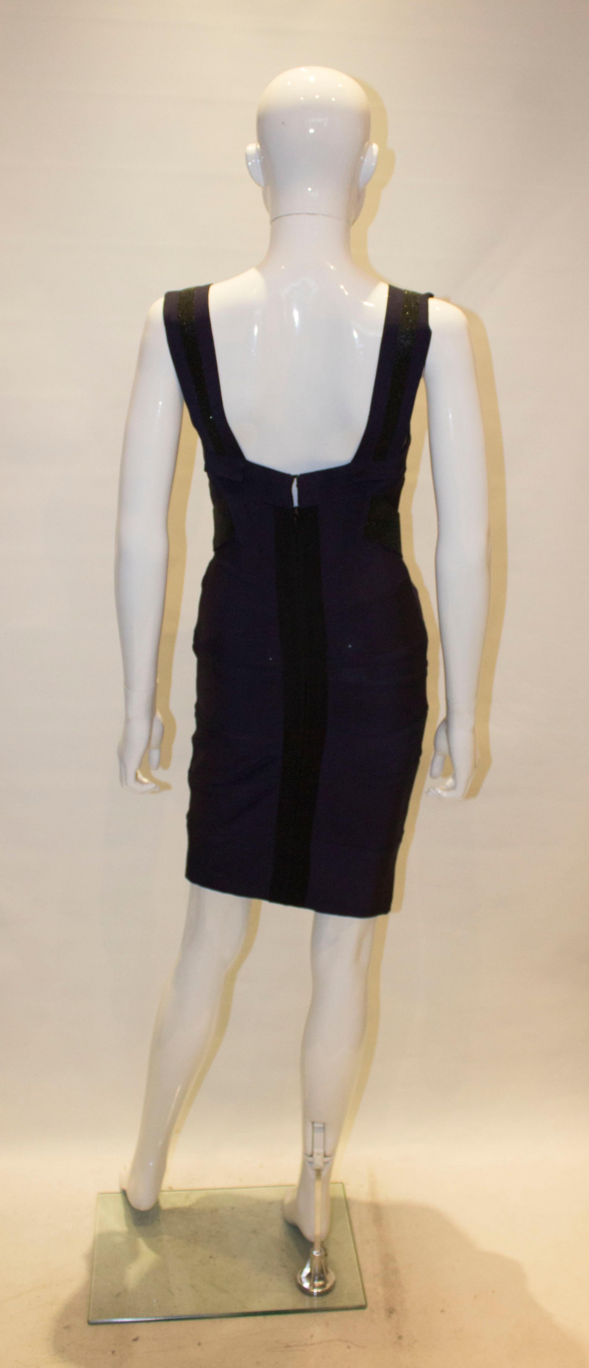 Vintage Herve Leger Cocktail Dress In Good Condition For Sale In London, GB