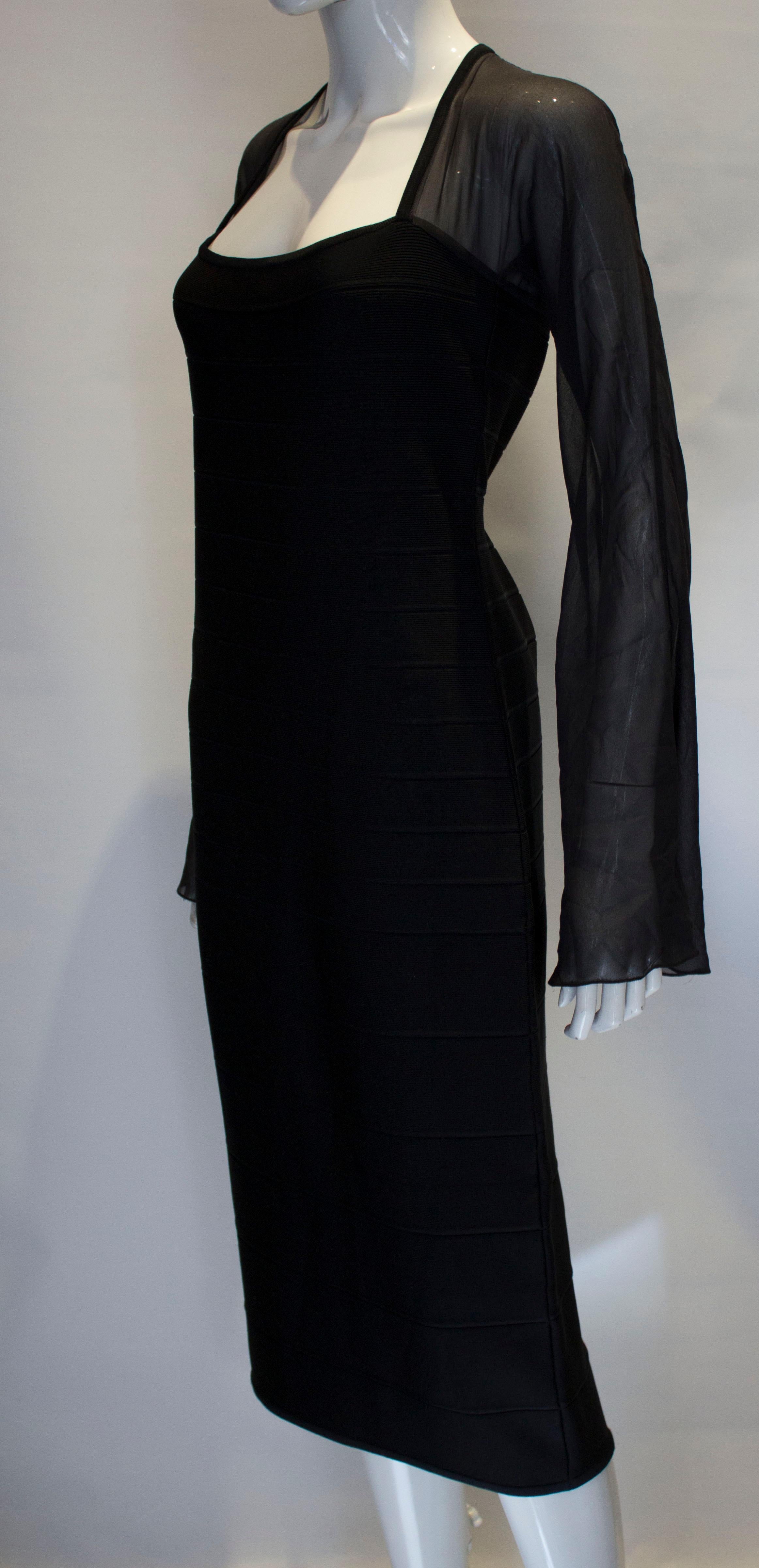 Vintage Herve Leger Evening Dress In Good Condition In London, GB