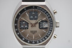Cronografo Vintage Heuer 1614  Valjoux 7735  Anni '70 di produzione francese  Quadrante raro