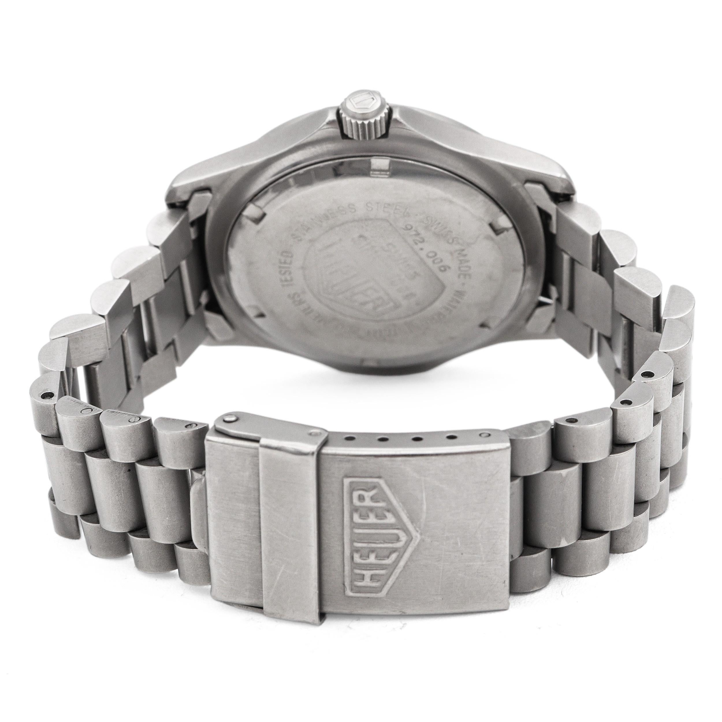 Vintage Heuer 2000 Series Professional Date Quartz Men's Watch Ref. 972.006 en venta 1