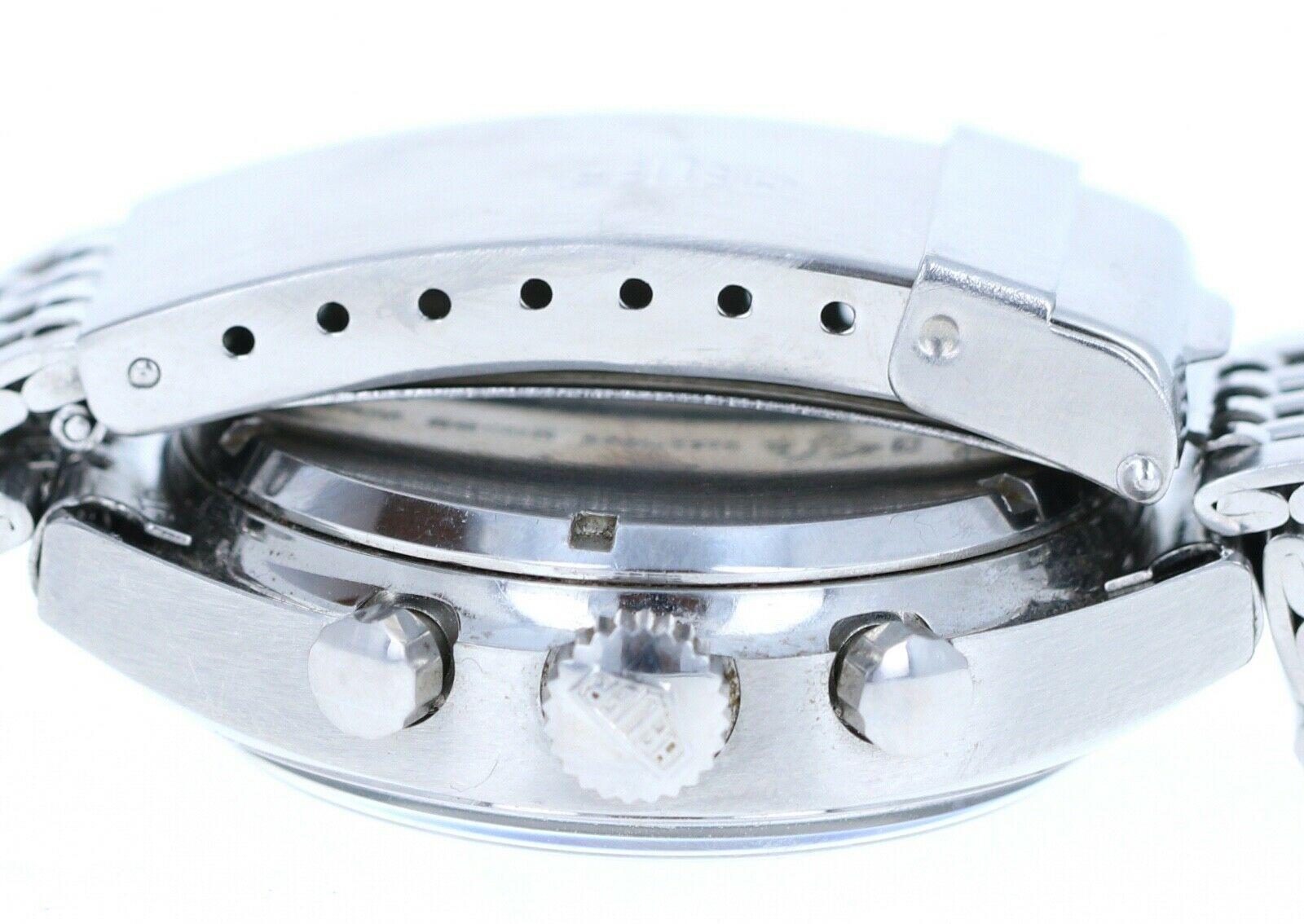 Vintage Heuer 73653 Carrera Chronograph Handaufzug Panda Zifferblatt Armband für Damen oder Herren