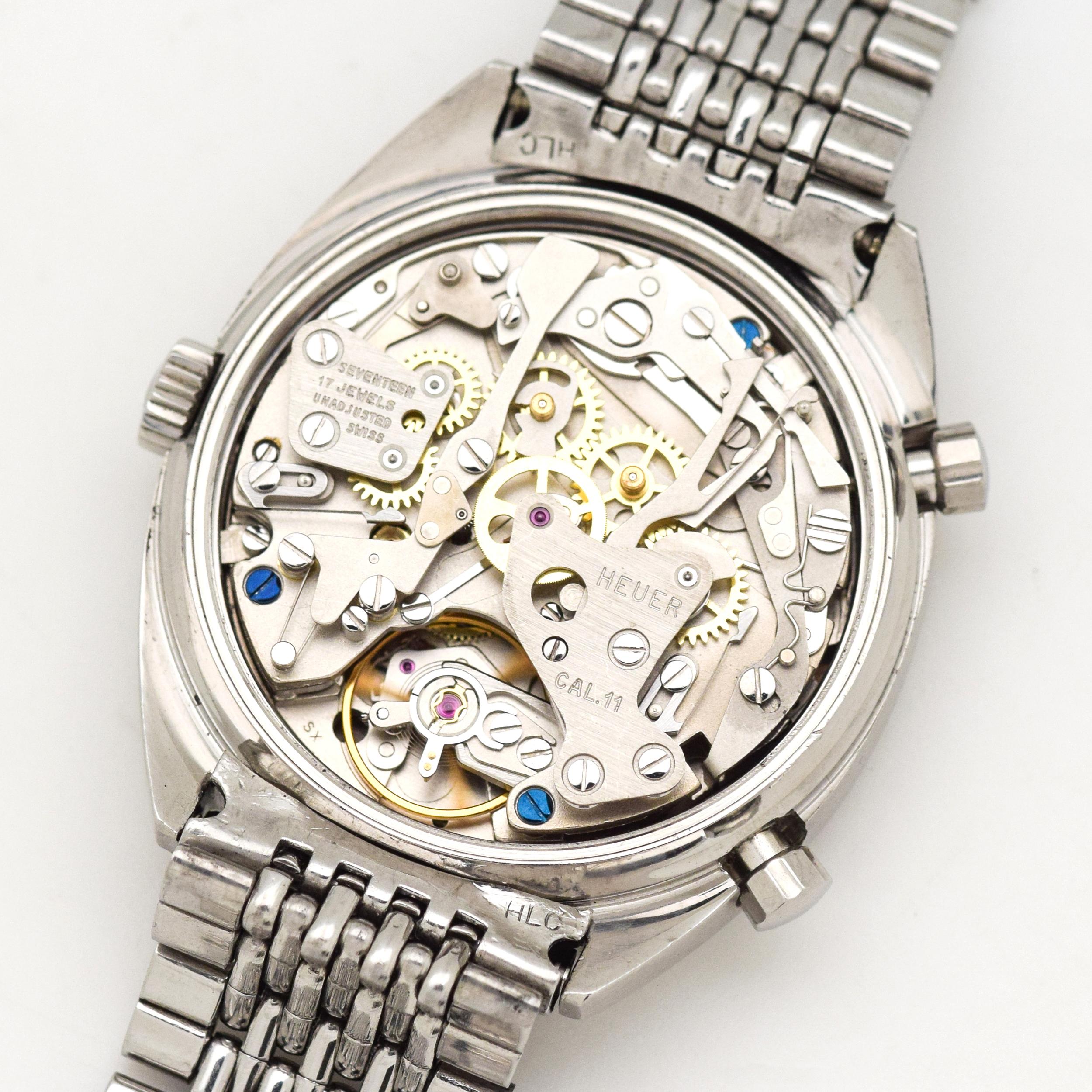 Vintage Heuer Carrera Stainless Steel Watch, 1969 5