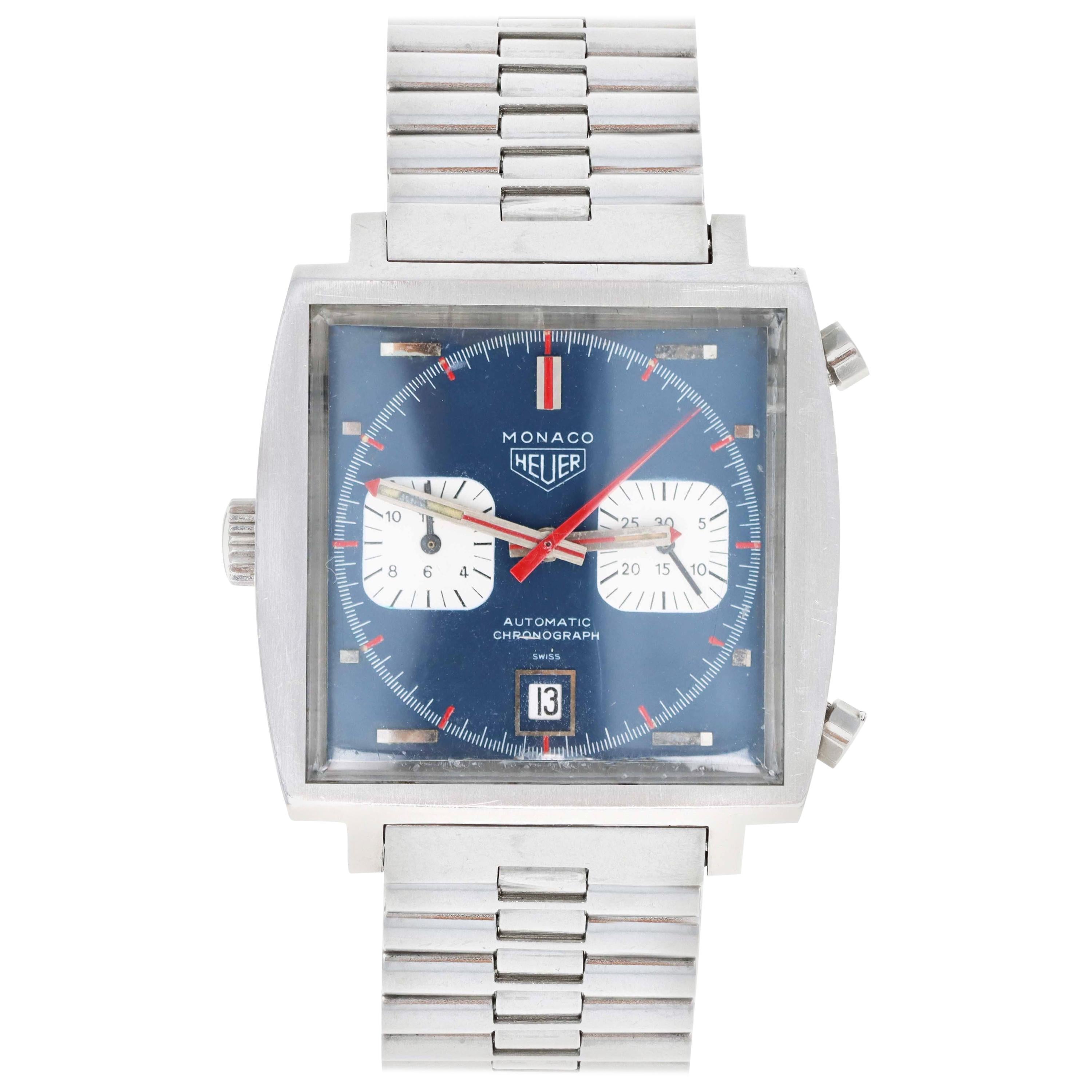 Heuer Monaco 1133b Montre chronographe automatique pour hommes