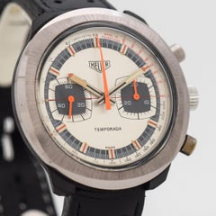 Vintage Heuer Temporado Stainless Steel and Plastic Watch, 1970s