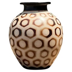 Vintage Hexagon Bubble Vase