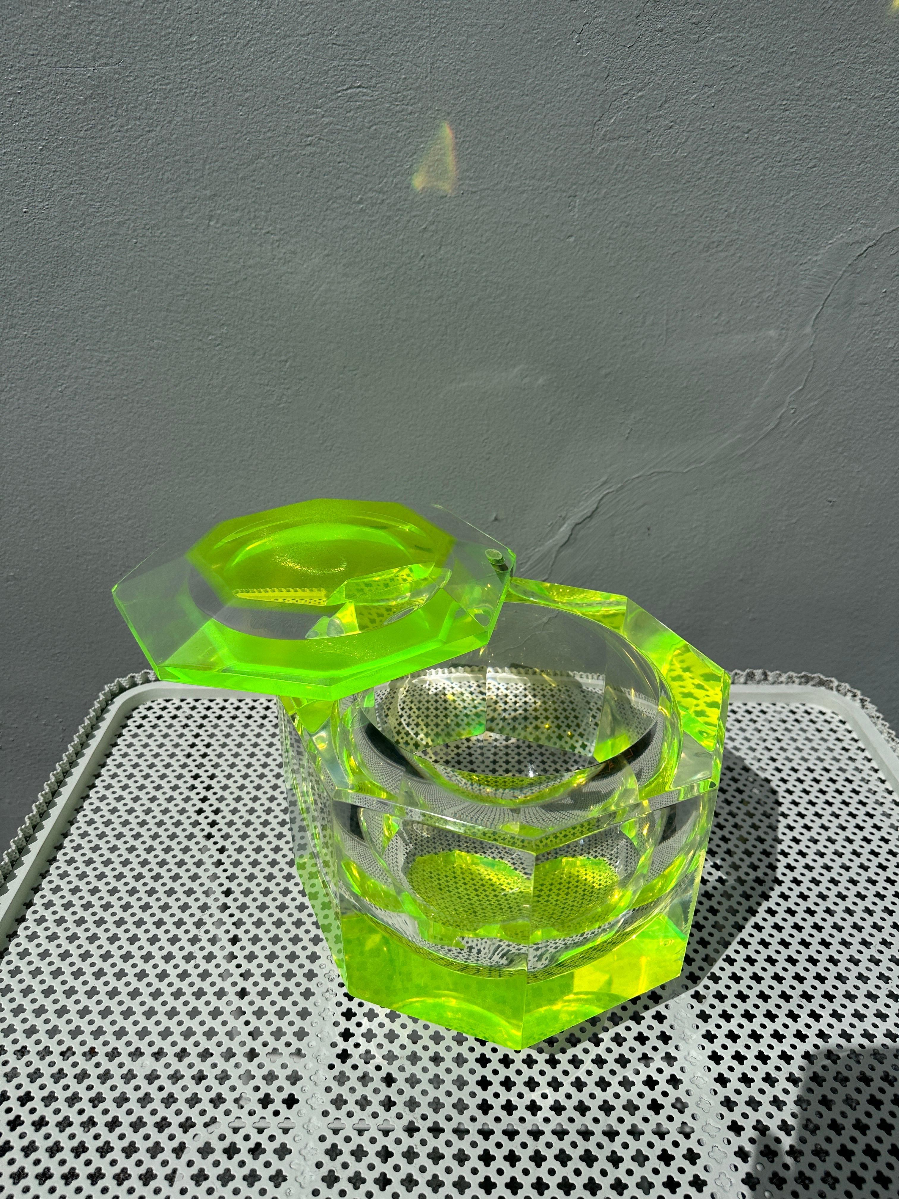 uranium glass ice bucket