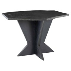 Vintage Hexagonal Shape Slate Table