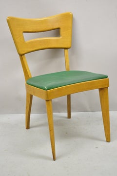 Vintage Heywood Wakefield Dog Bone Dog Biscuit Birch Maple Dining Side Chair
