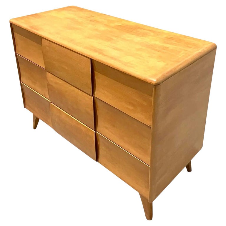 Vintage Heywood Wakefield Kohinoor Maple Chest of Drawers at 1stDibs