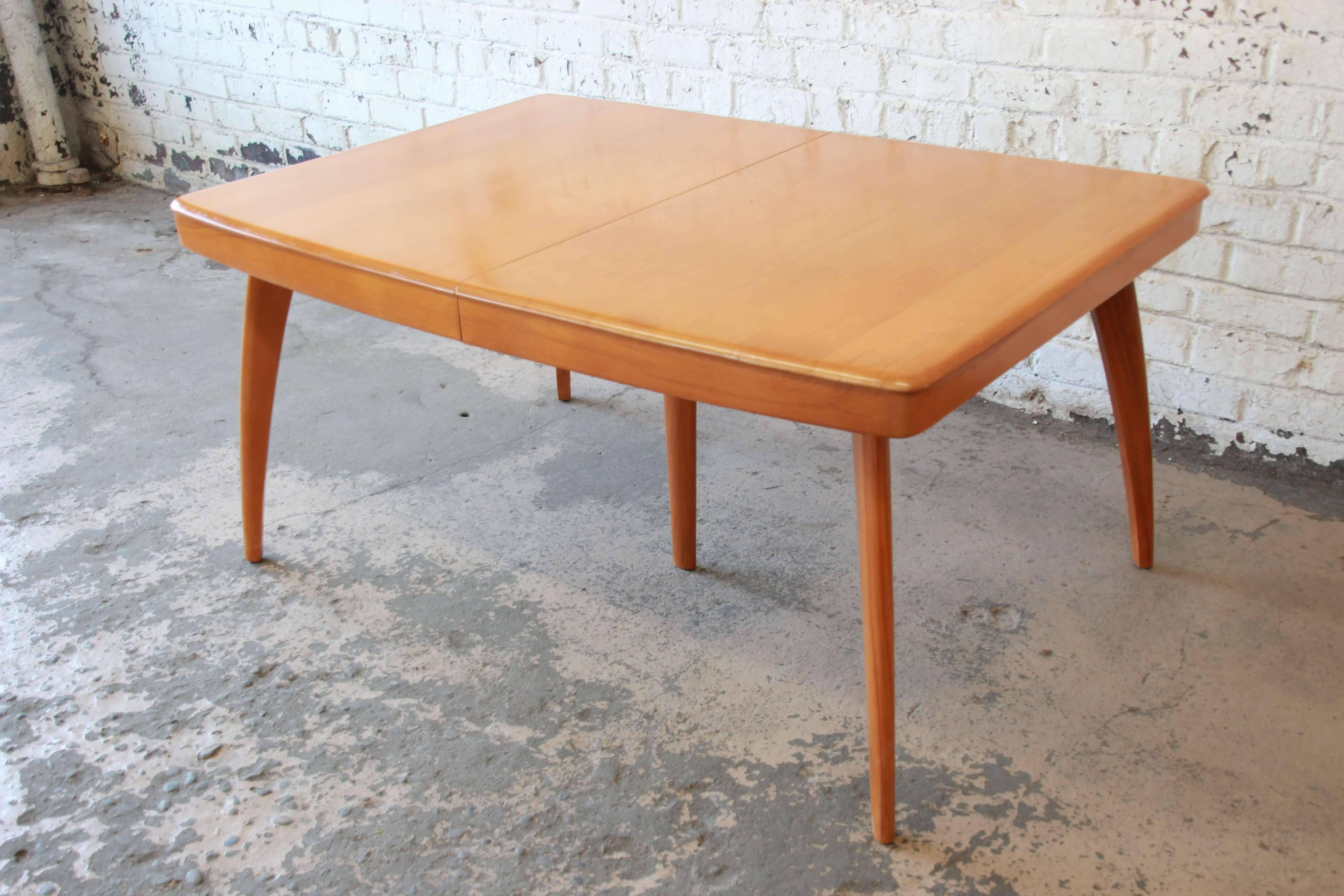 Birch Vintage Heywood Wakefield Mid-Century Modern Extension Table