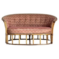 Vintage Heywood Wakefield Mid-Century Modern Tub Loveseat