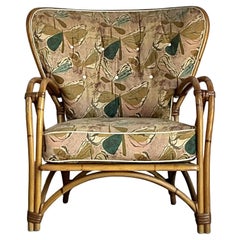 Vintage Heywood Wakefield Mid-Century Modern Wingback Lounge Chair