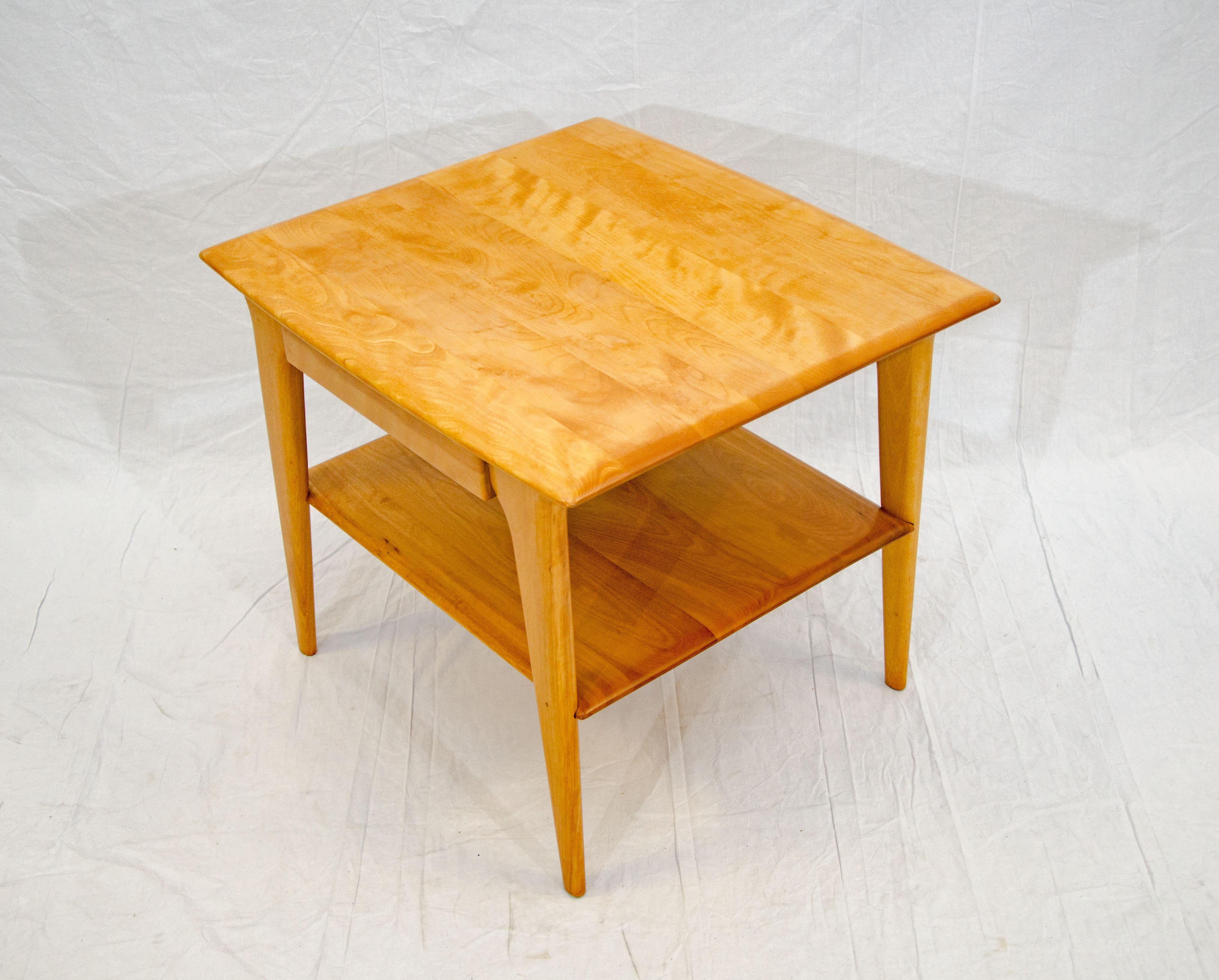 20th Century Vintage Heywood Wakefield Occasional / End Table with Drawer, M 1538 G