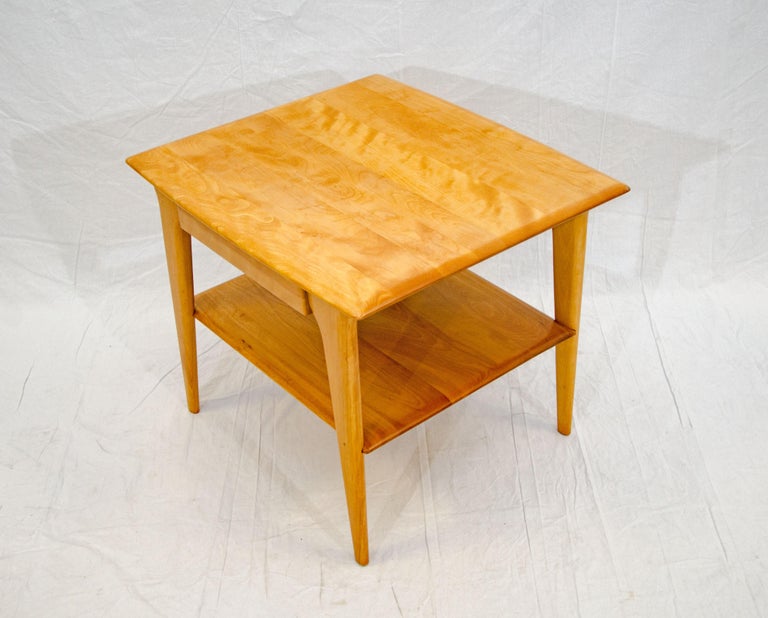 Vintage Heywood Wakefield Occasional / End Table with Drawer, M 1538 G