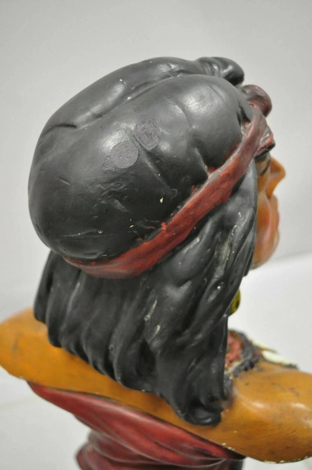 Vintage Hiawatha Native American Chalkware Cigar Store 20