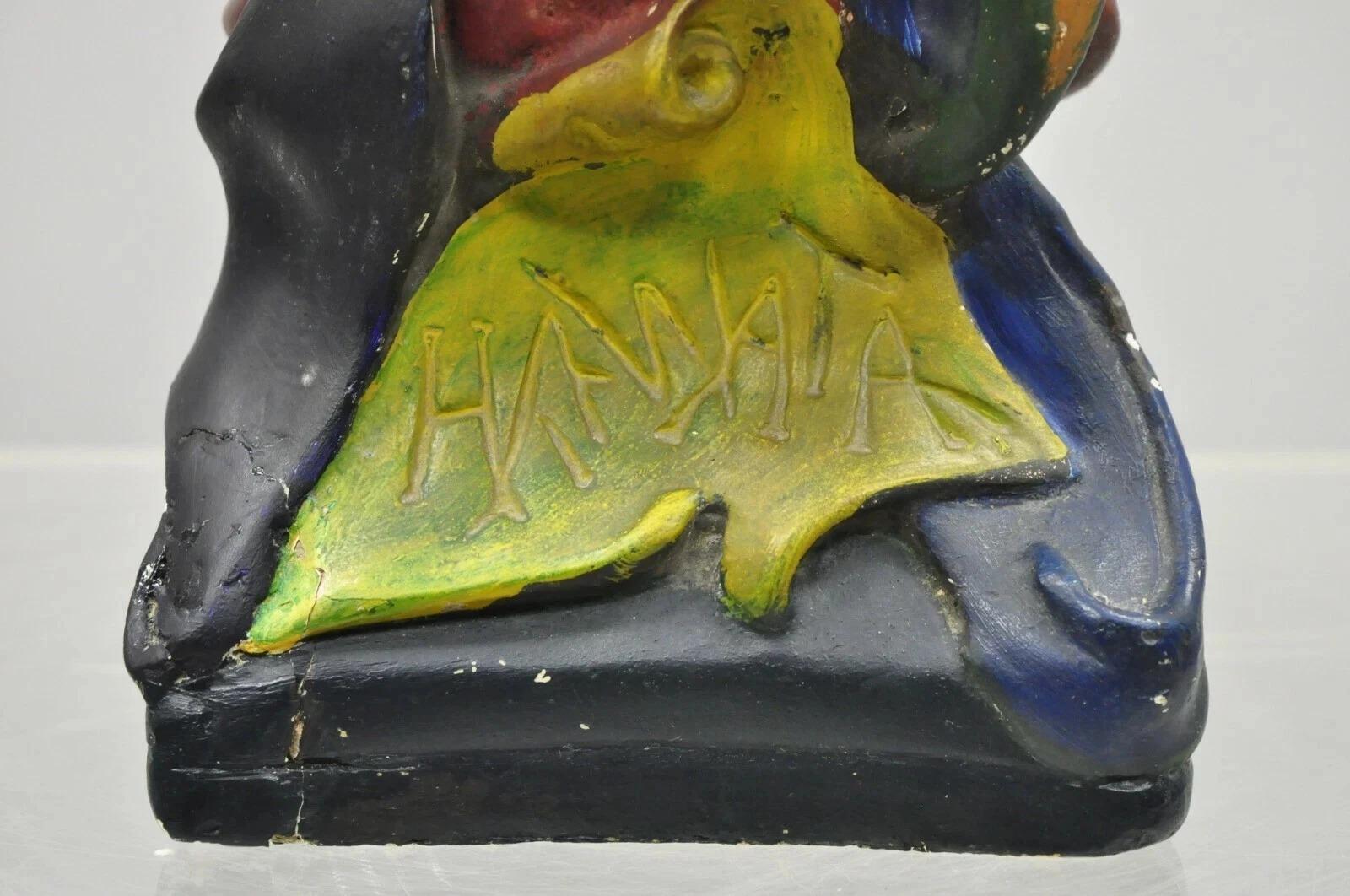 Plaster Vintage Hiawatha Native American Chalkware Cigar Store 20
