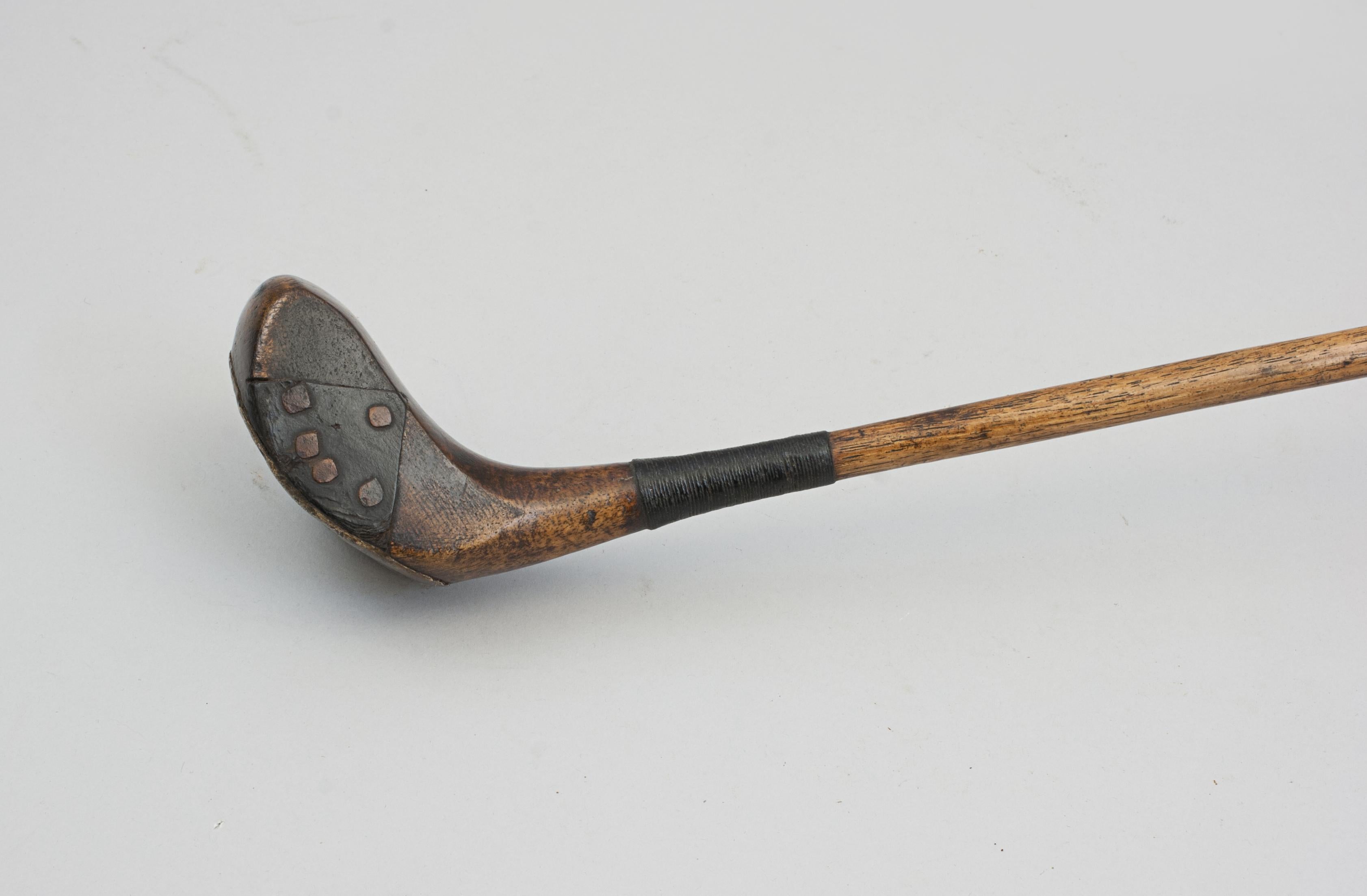 Early 20th Century Vintage Hickory Brassie, Golf Club For Sale