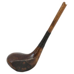 Brassie vintage en pacanier, club de golf