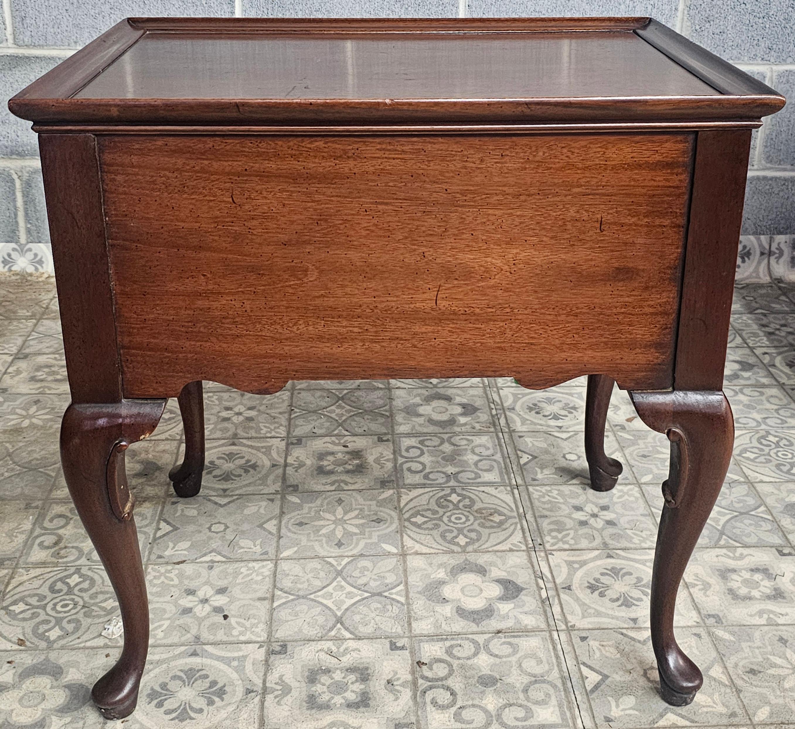 Vintage Hickory Chair Co. Chippendale Style Lowboy Dressing Table Silver Chest For Sale 1