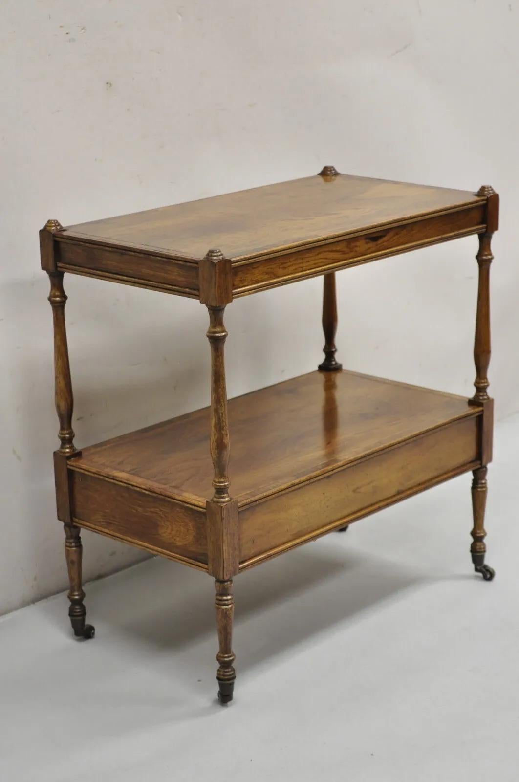 Vintage Hickory Chair Co English Regency Style Rosewood One Drawer Side Table 7