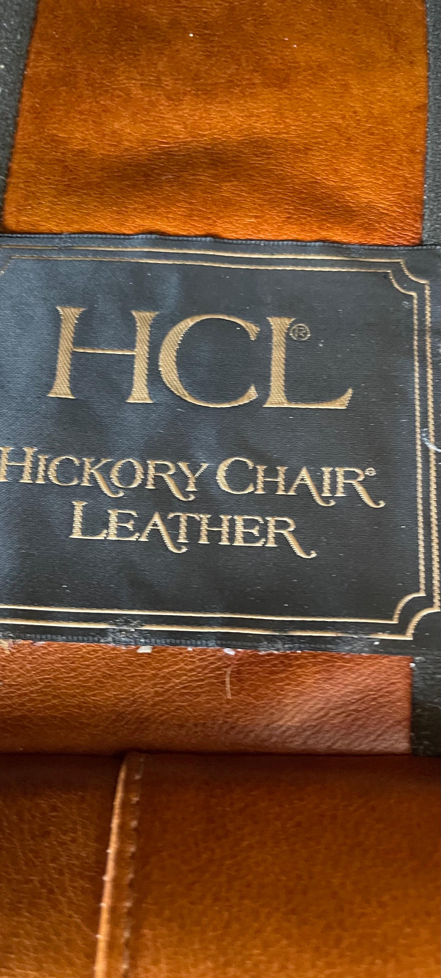 Vintage Hickory Chair Furniture Company Chesterfield Tufted Leather Sofa 5