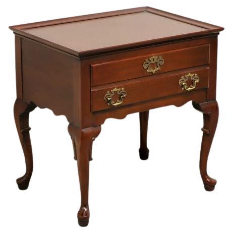 HICKORY CHAIR James River Mahogany Queen Anne Nightstand / Accent Side Table - A