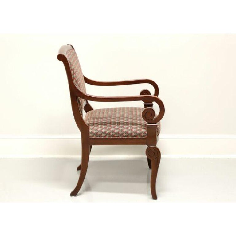 French Provincial HICKORY CHAIR Mahogany French Charles X Occasional Chair For Sale