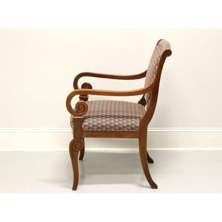 HICKORY CHAIR Mahogany French Charles X Occasional Chair In Good Condition For Sale In Charlotte, NC