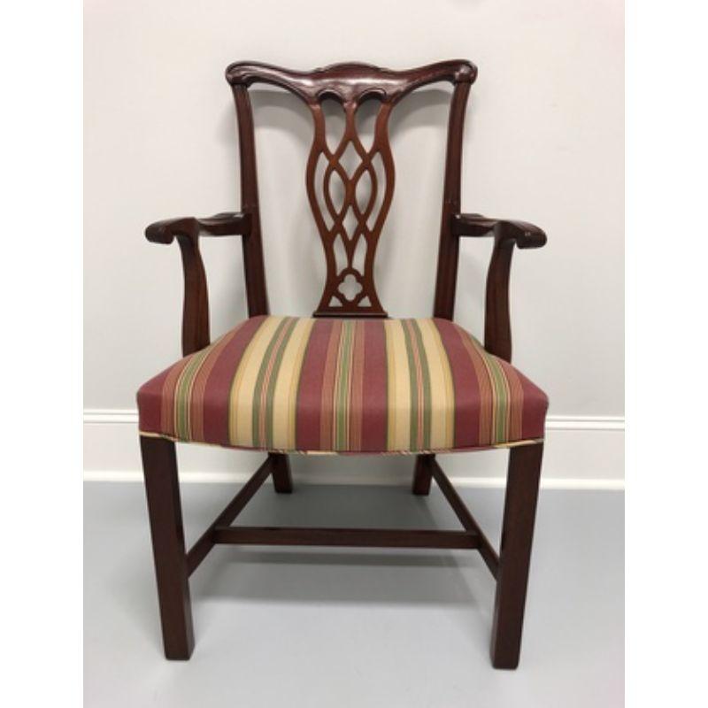 HICKORY CHAIR Solid Mahogany Chippendale Dining Armchair 4