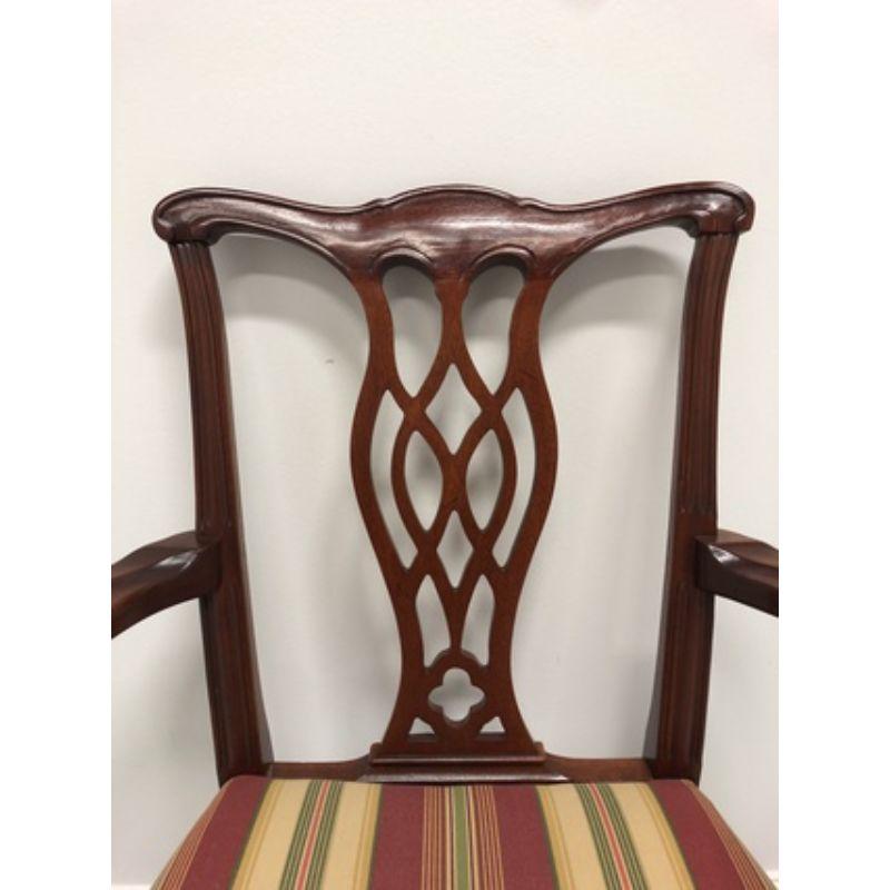 HICKORY CHAIR Solid Mahogany Chippendale Dining Armchair 1