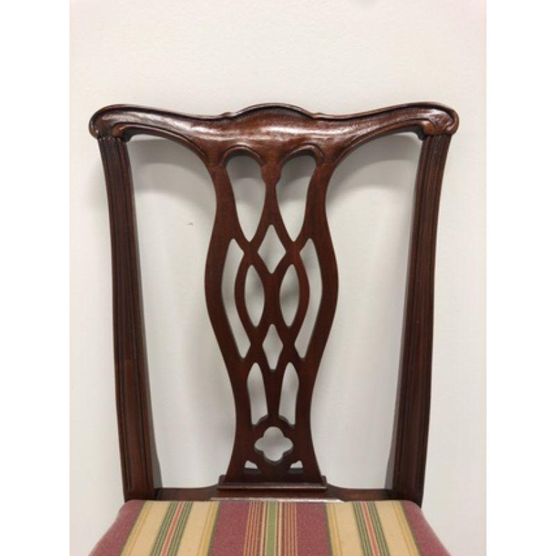 HICKORY CHAIR Solid Mahogany Chippendale Straight Leg Dining Side Chair 2