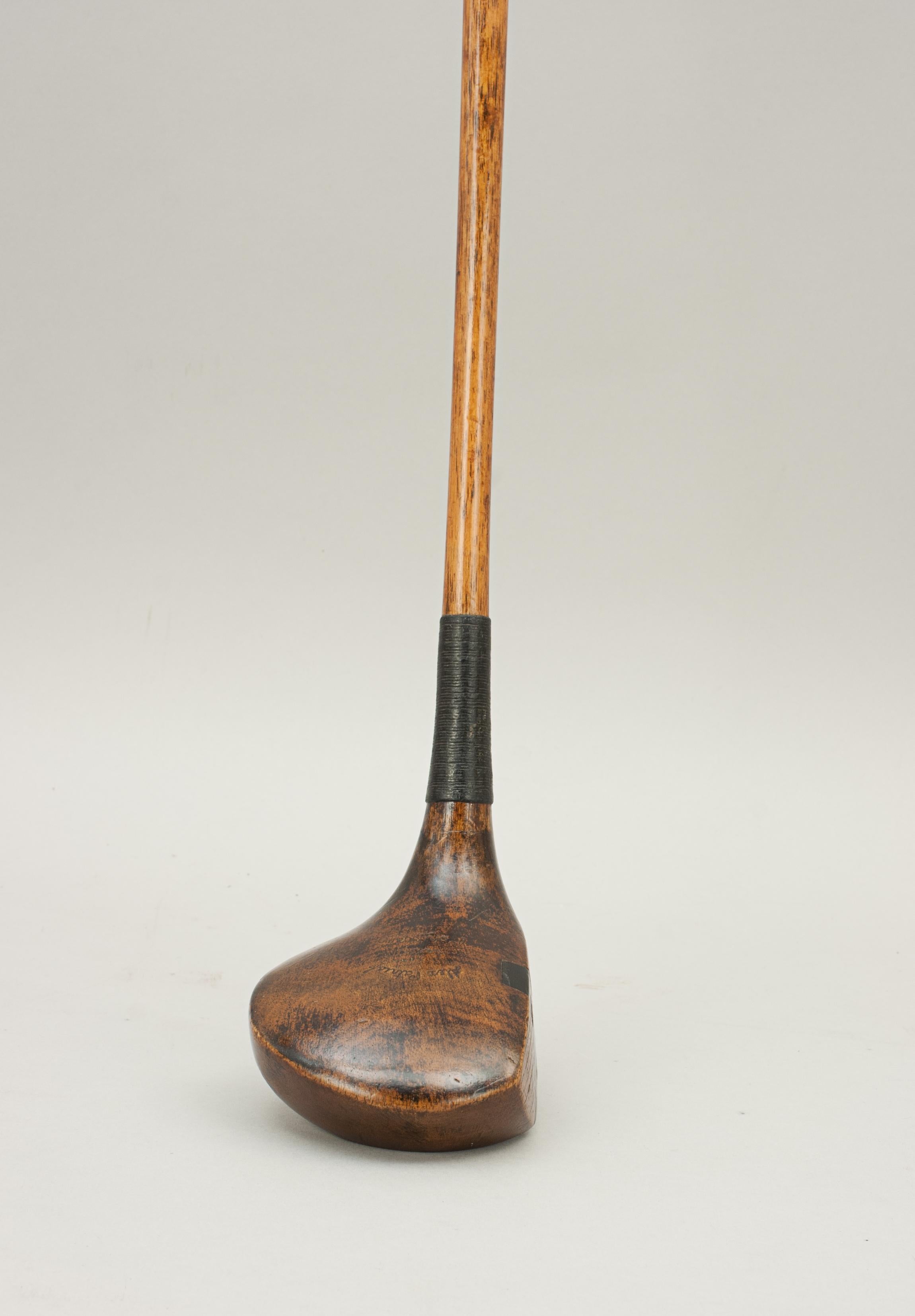 Vintage Hickory Shafted Brassie Golf Club by T. Simpson of Southport 4