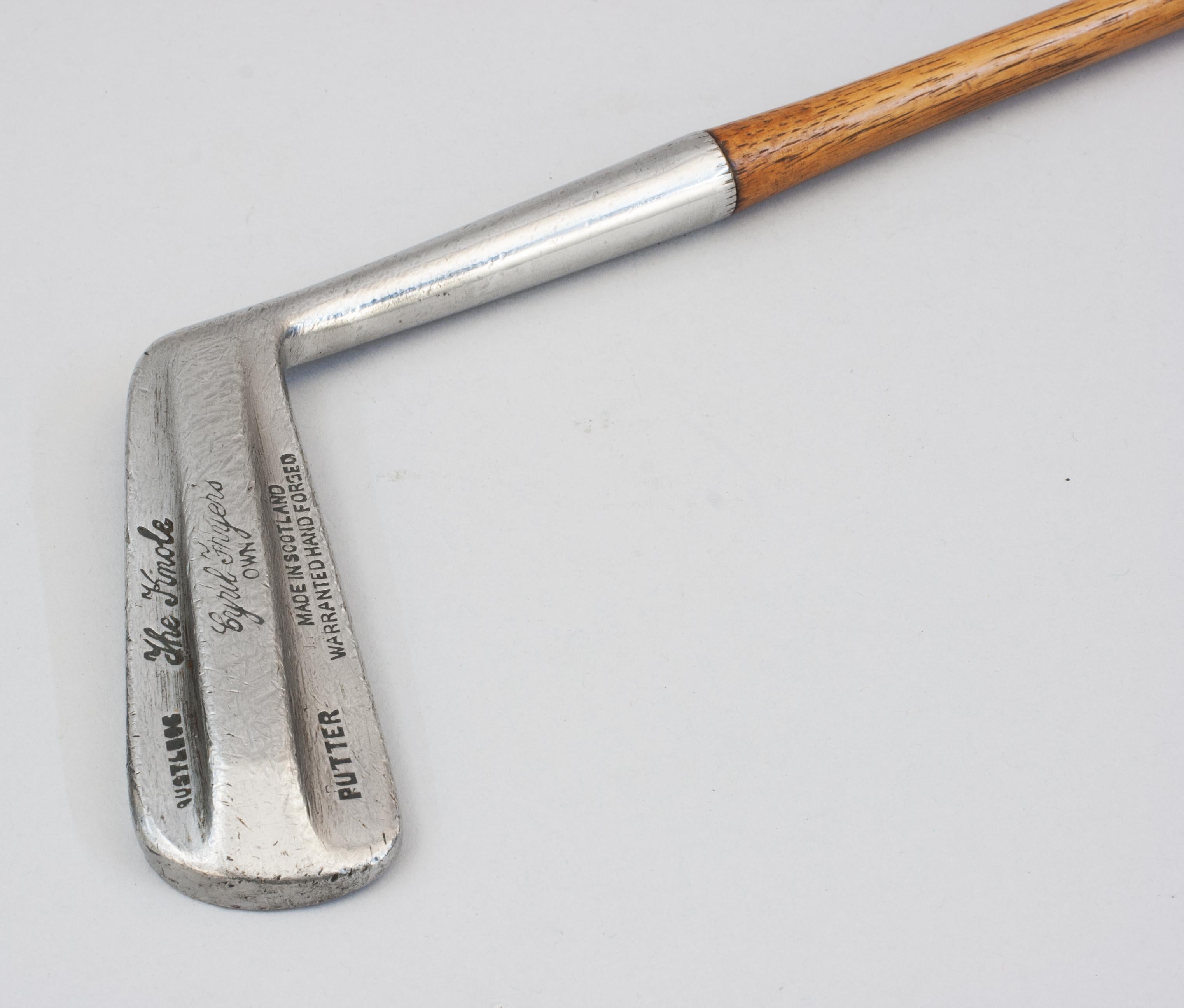 Vintage Hickory Shafted Putter, the Knole For Sale 2