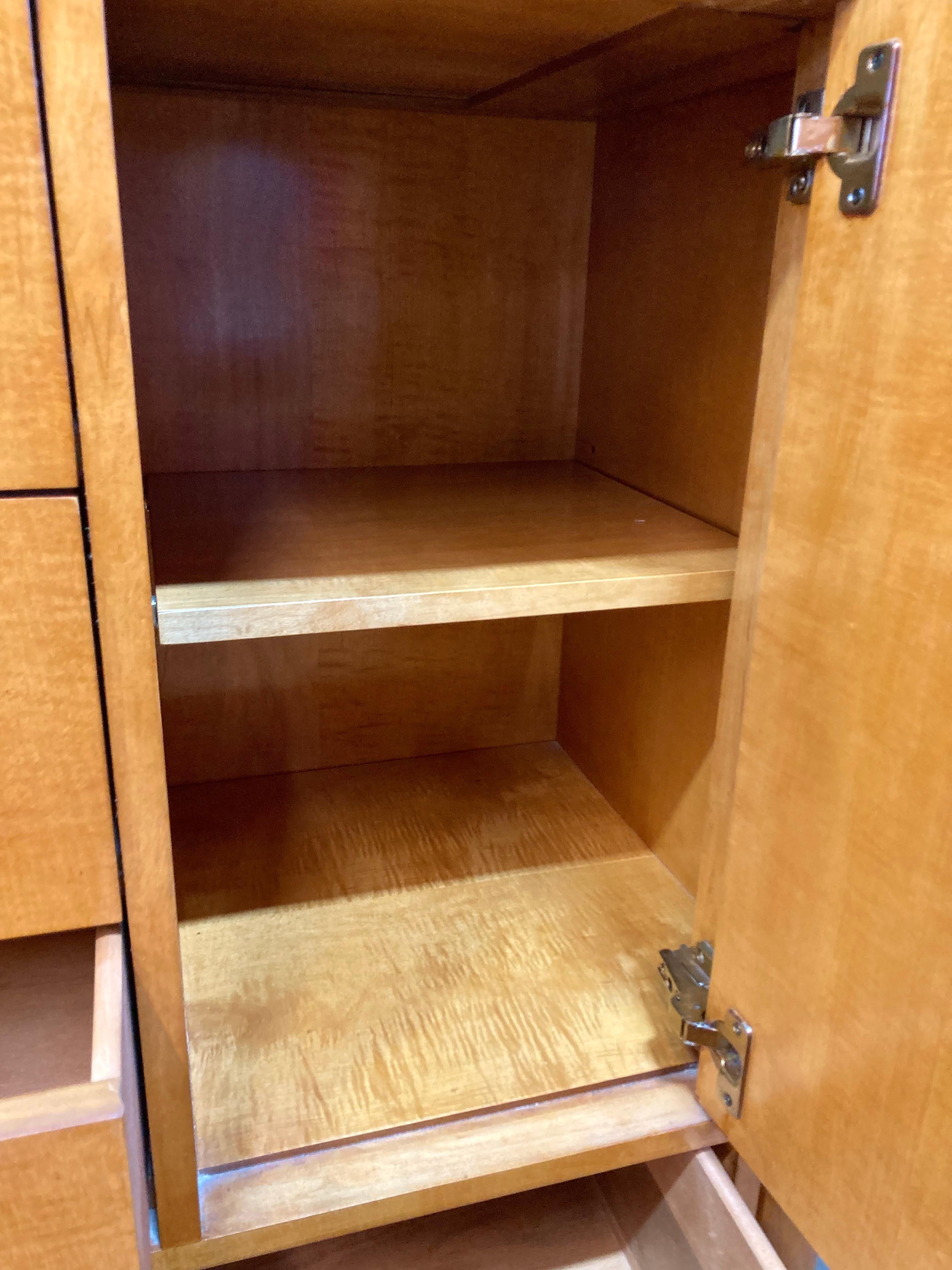 Brass Vintage Hickory White Dresser/Cabinet For Sale