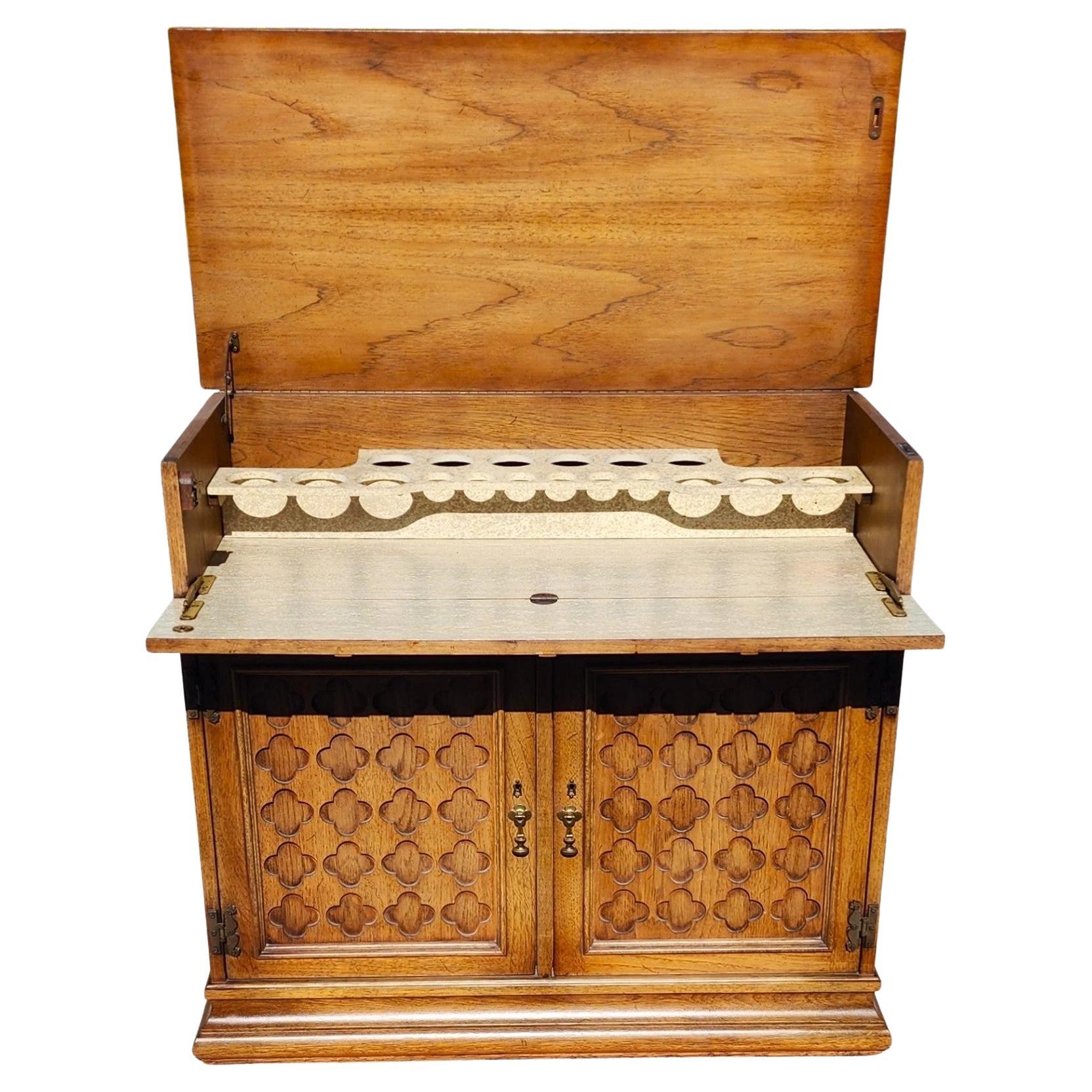 Vintage Hidden Bar Cabinet For Sale