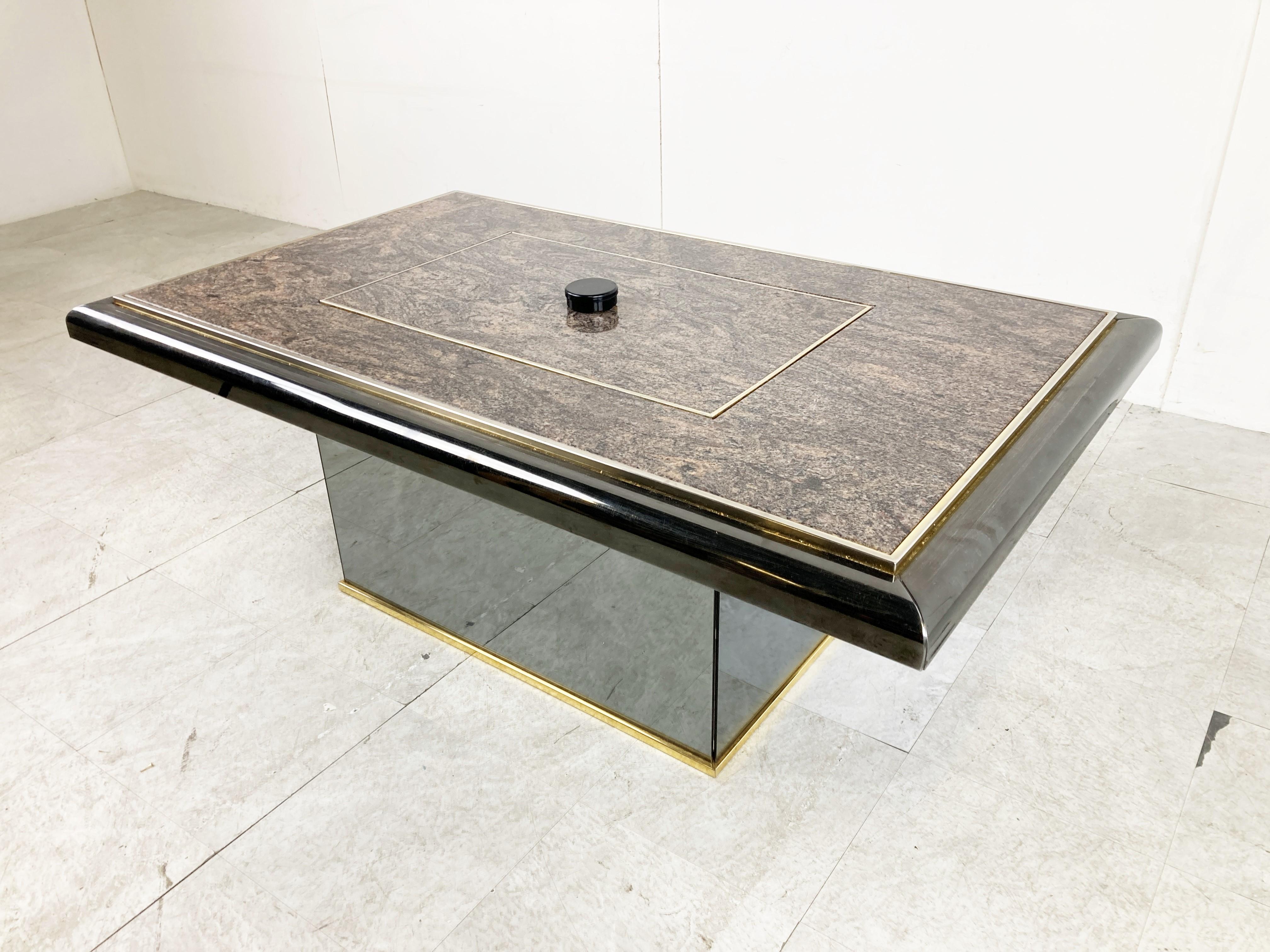 hidden bar coffee table