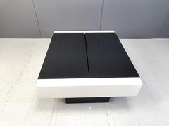 Vintage hidden bar coffee table, 1970s