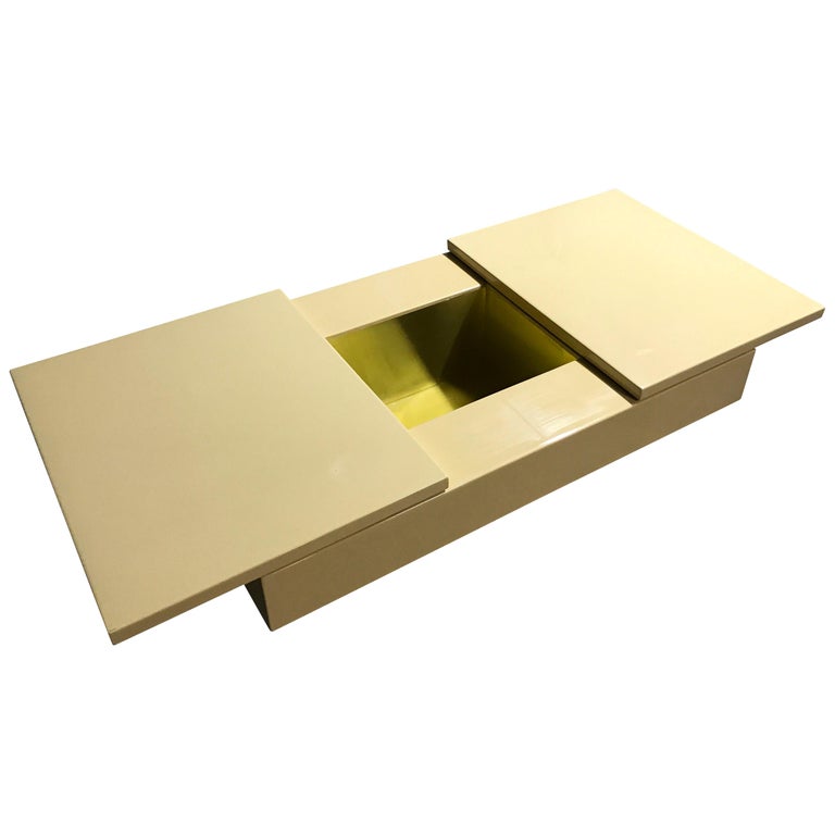 Vintage Hidden Bar Coffee Table, 1970s at 1stDibs